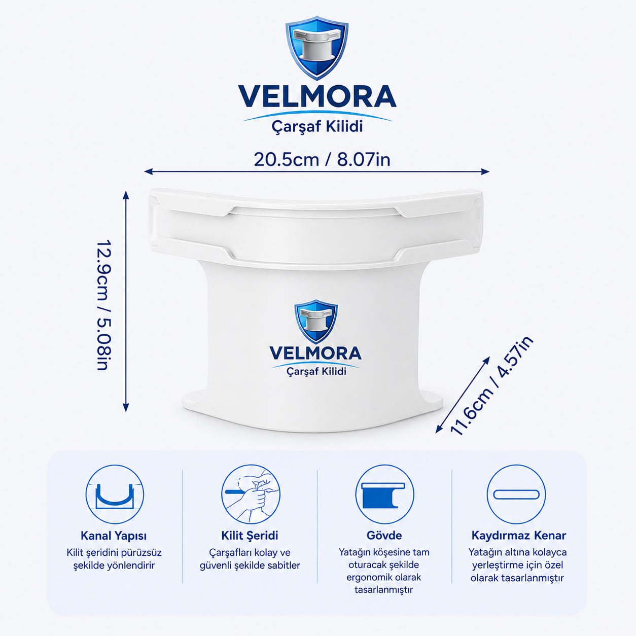 VELMORA™ Çarşaf Kilidi